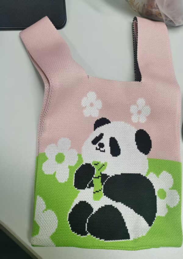 handmade panda bag